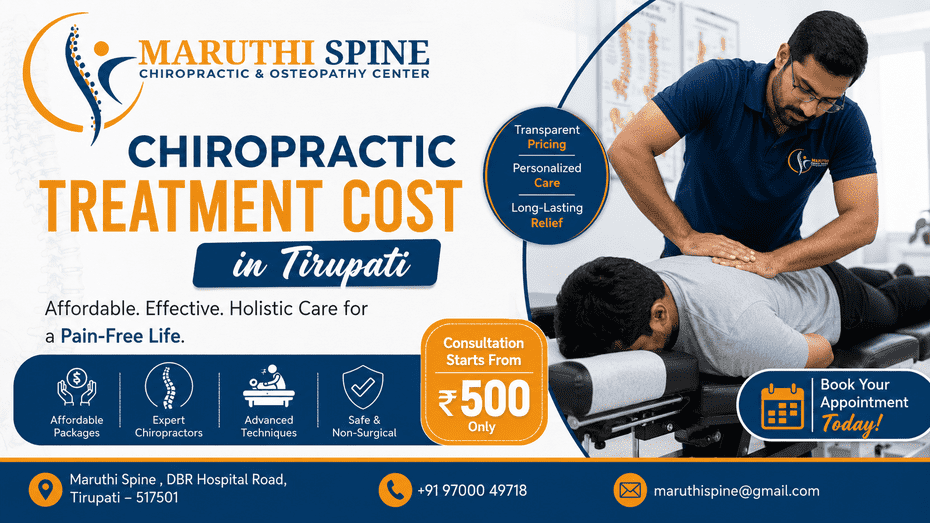 Chiropractic Treatment Cost in Tirupati