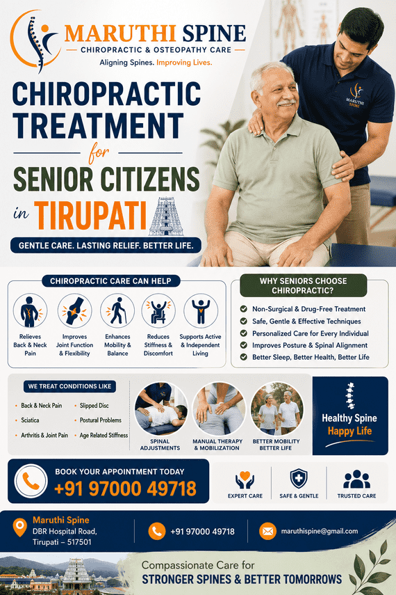 Chiropractic Treatment for Senior Citizens in Tirupati.