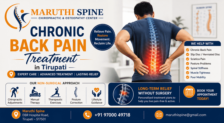 Chronic Back Pain Treatment in Tirupati