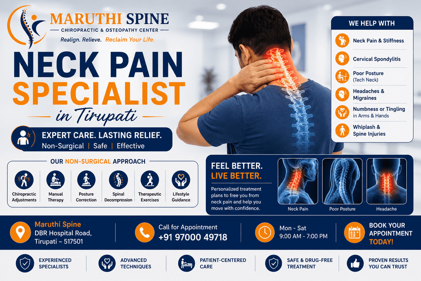 Neck Pain Specialist in Tirupati
