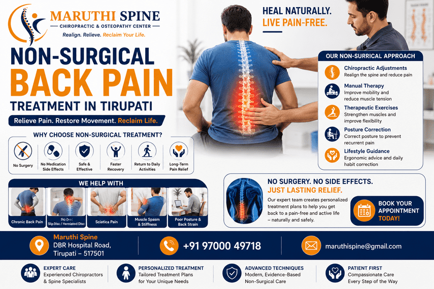 Non-Surgical Back Pain Treatment in Tirupati