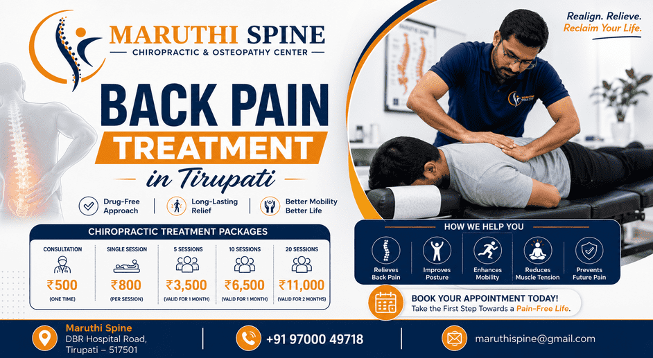 Spine Care Clinic in Tirupati for Back & Neck Pain